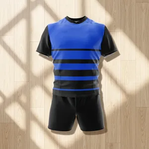 Custom Rugby Uniform Set Sublimation Rugby Jersey and <b>Shorts</b> <b>Short</b> Sleeve Polyester Sportswear for Men <b>Women</b> Wholesale - Product Image 1