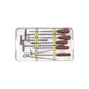 Juego de instrumentos manuales para fragmentos pequeños para traumatismos, con sistema de bloqueo autorroscante, duradero, para agarre de columna vertebral, quirúrgico GS-DF-0010 - Product Image 4