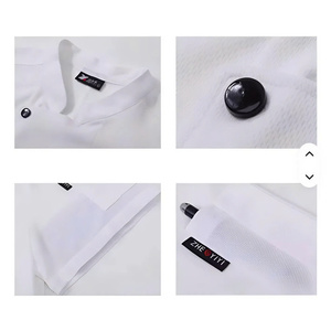 Uniforme de Cocina Transpirable para Restaurante, Camisa de Trabajo de Manga Corta para Hombre y Mujer, Chaqueta de Chef, Uniforme de Cocina para Servicio de Alimentos - Product Image 3