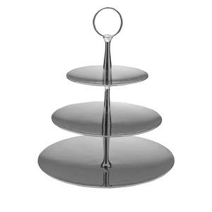 Support à gâteaux en métal de qualité supérieure à 3 niveaux avec un artisanat élégant pour la présentation de desserts en hôtel - Product Image 3