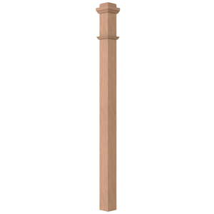 Factory Custom Stair Parts Traditional Poplar Newel <b>Post</b> 4075 FSC Certified For Staircase Building Material - Product Image 2