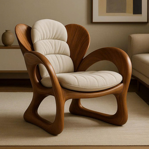 เก้าอี้แบบมีแขนทำจากไม้แข็งเก้าอี้ไม้สำหรับห้องนั่งเล่นหรือห้องนอนของตกแต่งที่นั่งด้วยการออกแบบที่เป็นเอกลักษณ์ผู้จำหน่ายจากเวียดนาม - Product Image 6