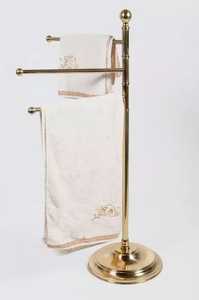 Luxury Bathroom Decoration Gold Plated Metal Towel Holder Classic Style Modern Home Accessories Brass Towel Stand Single Tier - Product Image 3