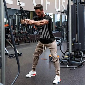 <b>Men's</b> T-Shirt Black T-Shirt <b>Longline</b> T-Shirt With American Flag Print T-Shirt O-Neck T-Shirt Short Sleeve Casual Jersey Fit - Product Image 4