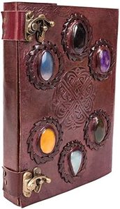 Six Stone Vintage Leather Handmade Diary Planner Journal Personalized <b>A5</b> Gift <b>Notebook</b> - Product Image 5