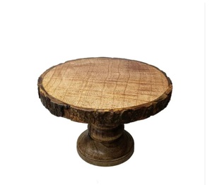 Custom Handmade <b>Wooden</b> Round <b>Cake</b> Stand Luxury <b>Birthday</b> Dessert Display Serving Stand Dishwasher Safe for Events - Product Image 1