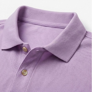 เสื้อโปโลผู้ชายคุณภาพสูงสำหรับฤดูร้อน ผ้าฝ้าย สีตามสั่ง ปักโลโก้ พิมพ์ลาย ไซส์ใหญ่ แขนสั้น ดีไซน์สวย - Product Image 4