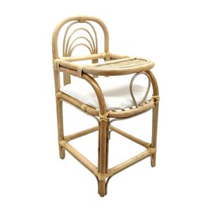 Chaise haute en rotin tressé de haute qualité pour poupée, décoration esthétique pour chambre d'enfant, vente en gros, prix d'usine, jouet tendance pour enfants, offre spéciale - Product Image 1
