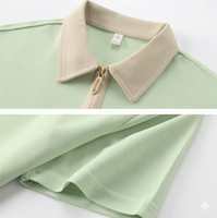 Chemise en polyester, uniforme d'hôtesse de restaurant, col à revers, uniforme de responsable de restaurant à manches courtes, polo