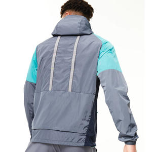 Veste de sport pour homme personnalisée, respirante, à séchage rapide, coupe-vent, fitness, jogging, logo, athlétique, en toile, à capuche, imperméable - Product Image 2