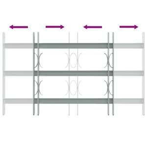 ตะแกรงนิรภัยปรับได้ขนาด 19.7 นิ้ว-25.6 นิ้ว พร้อมคานขวาง 3 คาน สำหรับประตูและหน้าต่าง - Product Image 5