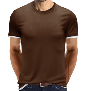 Athletic performance fit Reinforced double stitching Flatlock seams for comfort Stretch collar with OEM High Quality Men - Product Image 2