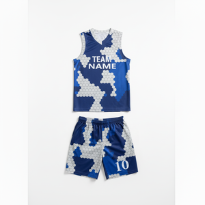 High Quality Custom Design Sublimation Basketball Jersey <b>Set</b> Polyester Sportswear Quick Dry Basketball Uniforms Wholesale - Product Image 1