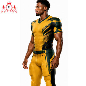 Uniforme de Fútbol Sublimado Verde Amarillo, Conjunto de Camiseta y Pantalones para Hombre, Transpirable, de Poliéster, para Adultos - Product Image 4