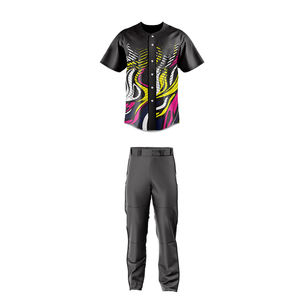 Uniforme de Béisbol de Último Diseño y Nuevo Estilo, Uniforme de Béisbol de Color Sólido de Primera Calidad para Venta en Línea - Product Image 3