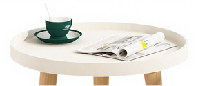 Table d'appoint moderne en bois, petite table à manger combinée, mobilier créatif pour la maison, table basse amovible, table de chevet portable - Product Image 3