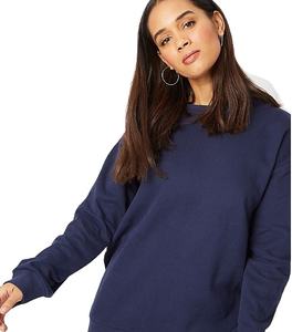 เสื้อสเวตเตอร์ผ้าคอตตอนแนวสตรีทเสื้อสเวตเชิ้ตสีพื้นพิมพ์โลโก้ได้ตามต้องการ - Product Image 3