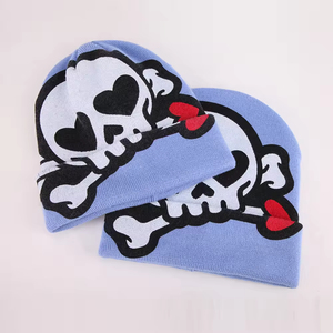 Bonnet en acrylique tricoté personnalisé avec motif de personnage, respirant, imperméable, qualité supérieure, 100 % acrylique, unisexe, pour la plage - Product Image 3