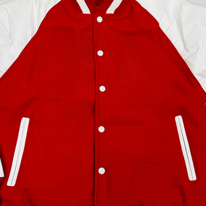 Veste universitaire en laine et cuir personnalisée avec logo, broderie chenille, veste de baseball vintage, modèle vierge OEM en laine pour homme - Product Image 4