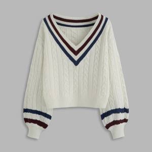 Suéter de Punto Estilo Universitario, Grueso y Cálido para Invierno - Jersey Térmico de Punto para Mujer, Color Sólido, Elegante y Transpirable 2026 - Product Image 1