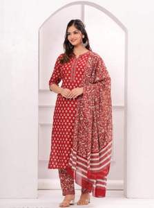 Ensemble de Kurta Imprimé Décontracté en Gros pour Femmes – Tissu Mélange Coton Premium – Confort Quotidien – Tenue Ethnique pour Détaillants – Toutes Tailles - Product Image 2