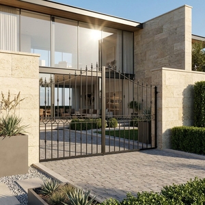 Puerta Batiente Manual de Hierro con Recubrimiento en Polvo Estilo Europeo, Duradera para Uso en Exteriores y Granjas, Diseño Tradicional, Fácil Instalación - Product Image 4
