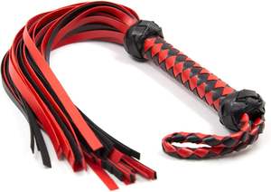 Nouvelle arrivée : fouet en cuir avec pompons lisses et poignée antidérapante, idéal pour les jeux coquins. - Product Image 6
