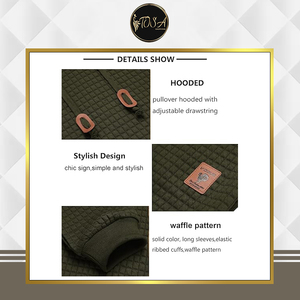 Sudadera con Capucha y Manga Larga para Hombre, 100% Bordado a Mano, con Logotipo Personalizado en Pedidos al por Mayor - Product Image 4