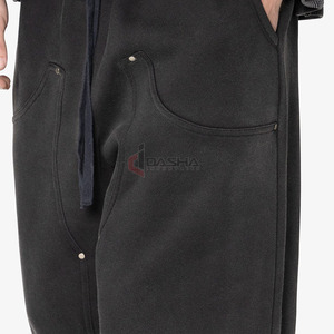Pantalon de survêtement unisexe coupe droite pour l'hiver, avec braguette boutonnée, respirant, décontracté, personnalisable, fabrication OEM en gros - Product Image 5