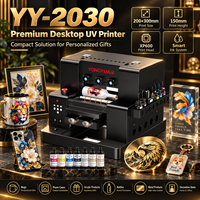 Imprimante jet d'encre UV A4 2030, machine d'impression de bureau avec durcissement UV LED pour acrylique, verre, métal et bois