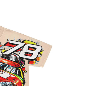 2027 <b>Men's</b> Cotton Jersey T-Shirt Short Sleeve Printed Racing Car Design O-Neck Regular Fit Casual Style - Product Image 4