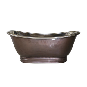 Bañera de Cobre Forjado a Mano de Calidad Premium, Diseño Moderno, Bañera de Cobre Sólido con Pedestal, Ecológica y Personalizable - Product Image 6