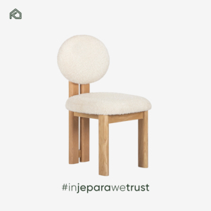Modern Sungkai Wood Dining Chair Eco-Friendly Minimalist Scandinavian Upholstered Velvet Seating for Home Apartment and Hotel - Product Image 2