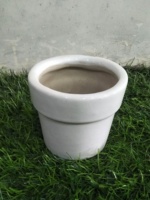 Pot Mini Keramik untuk Kaktus dan Sukulen Dalam Glasir Putih dan Berbagai Warna Digunakan untuk Dalam Ruangan Serta Luar Ruangan