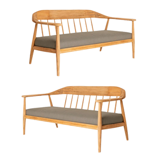 Sofá moderno de madera de teca para sala de estar, balcón, jardín, patio, muebles de hotel con cojines, sofá seccional de estilo moderno - Product Image 6