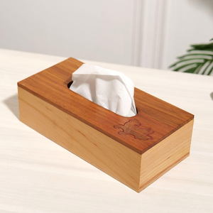 Boîte à mouchoirs en bois, différentes couleurs de bois naturel, articles de table artisanaux, porte-mouchoirs rectangulaire, prix abordable - Product Image 1
