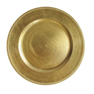 Latest Design Metal Charger <b>Plate</b> For Food Serving Dining Tableware Use Wedding <b>Decoration</b> Luxury Dish Gold <b>Plate</b> Custom Size - Product Image 2