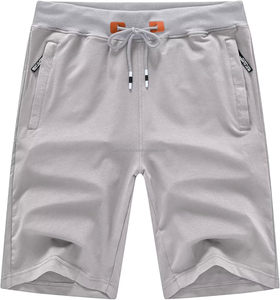 Pantalones Cortos Bermuda de Lona de Algodón de Color Liso para Hombre, con Cordón en la Cintura, Diseño Casual con Bolsillos, Transpirables, de Tiro Medio, con Logotipo en el Dobladillo Inferior - Product Image 6