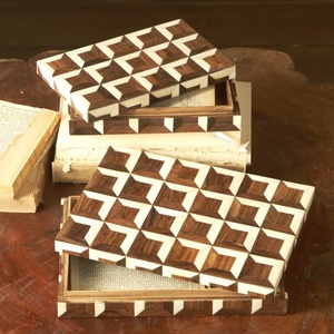 Elegant Eco-Friendly Resin Inlay Engraved Handmade Jewelry <b>Box</b> <b>Jewellery</b> Organizer for <b>Earrings</b> Rings Necklace Bracelet Special - Product Image 6