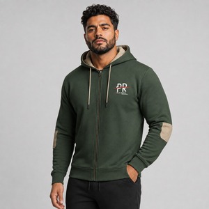 Sudadera con Cierre para Hombre, Diseño Casual Moderno, Tela Suave y Ajuste Cómodo, Perfecta para Ropa Urbana, Venta al por Menor y al por Mayor - Product Image 3