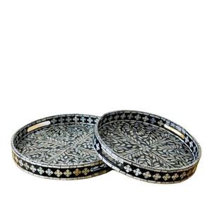 Plateau en nacre incrusté de vadrouille pour chambre à coucher et salle de bain Plateau décoratif - Product Image 3