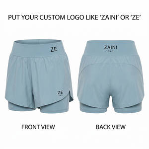 Premium Lightweight Spandex/Nylon Eco-Friendly Quick Dry Interlock Fabric Gym Activewear with Drawstring Closure - Product Image 1