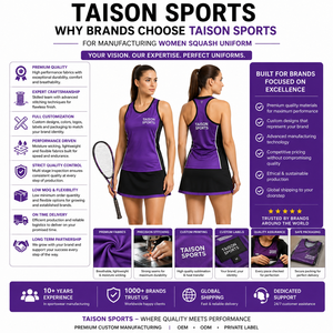 Tenue de squash pour femmes, qualité supérieure, polyester 160 GSM, blanc et noir, respirante, panneaux sublimés, logo personnalisé, vêtements de sport d'équipe - Product Image 5
