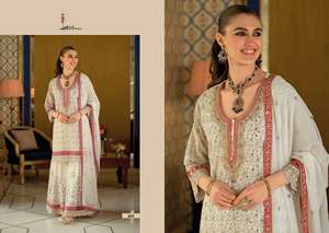 Traje Sharara Salwar de Georgette Real Premium con Bordados, Elegante Atuendo Étnico Listo para Usar para Bodas, Festivales y Fiestas - Product Image 3