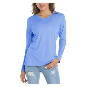 Camisetas Personalizadas de Manga Larga para Mujer, Casuales, Ecológicas, de Secado Rápido, Transpirables, Antiarrugas, Tops de Verano 2026, Corte Regular - Product Image 5