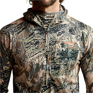 Sudadera con capucha de caza de peso pesado, de tejido softshell transpirable, con aislamiento de forro polar, media cremallera, para otoño - Product Image 5