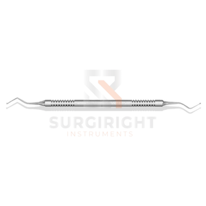 Instrument dentaire double face pour extraction de caries, 2,4 mm, en acier inoxydable, certifié CE, manuel, Classe I, par Blush Surgical - Product Image 2