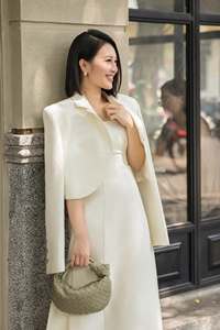 Robe midi sans bretelles en satin ivoire pour femme, robe de soirée cocktail, robe de soirée respirante, tenue formelle d'été - Product Image 2