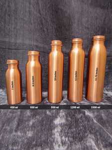 ขวดน้ำทองแดงแท้คุณภาพสูง ดีไซน์เรียบง่าย ราคาประหยัด จากผู้ขายส่ง - Product Image 5