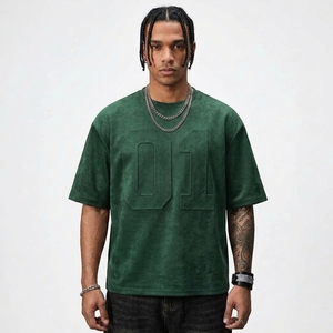 เสื้อยืดโอเวอร์ไซส์ผ้าฝ้าย 100% เนื้อหนา พิมพ์ลายนูน 3 มิติ พรีเมียม แฟชั่น เรียบง่าย สั่งทำได้ สำหรับผู้ชายและผู้หญิง เสื้อแขนกุดลำลอง - Product Image 2